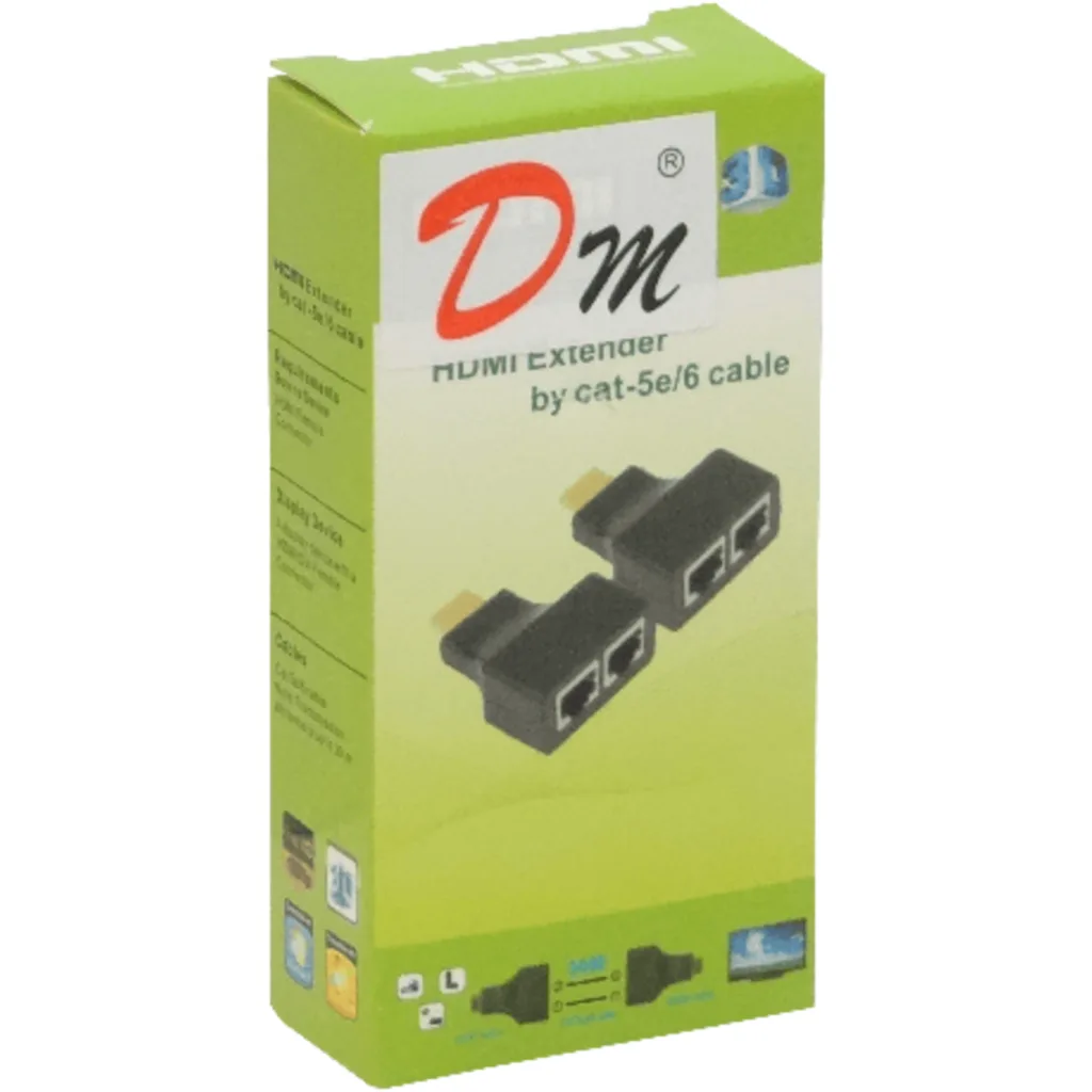 Extensor Pasivo HDMI 2-Cables-UTP CAT5E Hasta 30mt RJ45