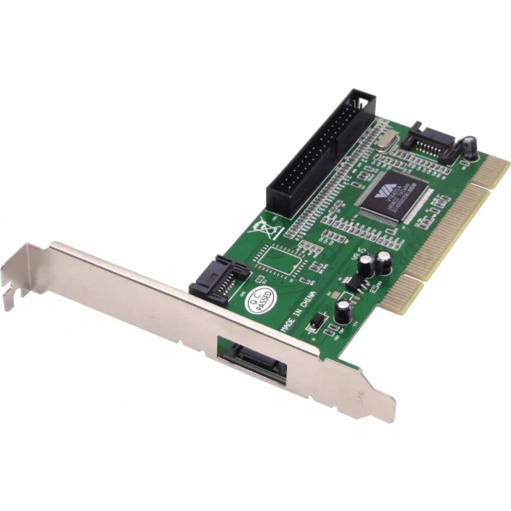 Tarjeta PCI-2.2 3-SATA1.0-150mbps 1-IDE-ATA133 RAID0-1 VT6421A Legacy