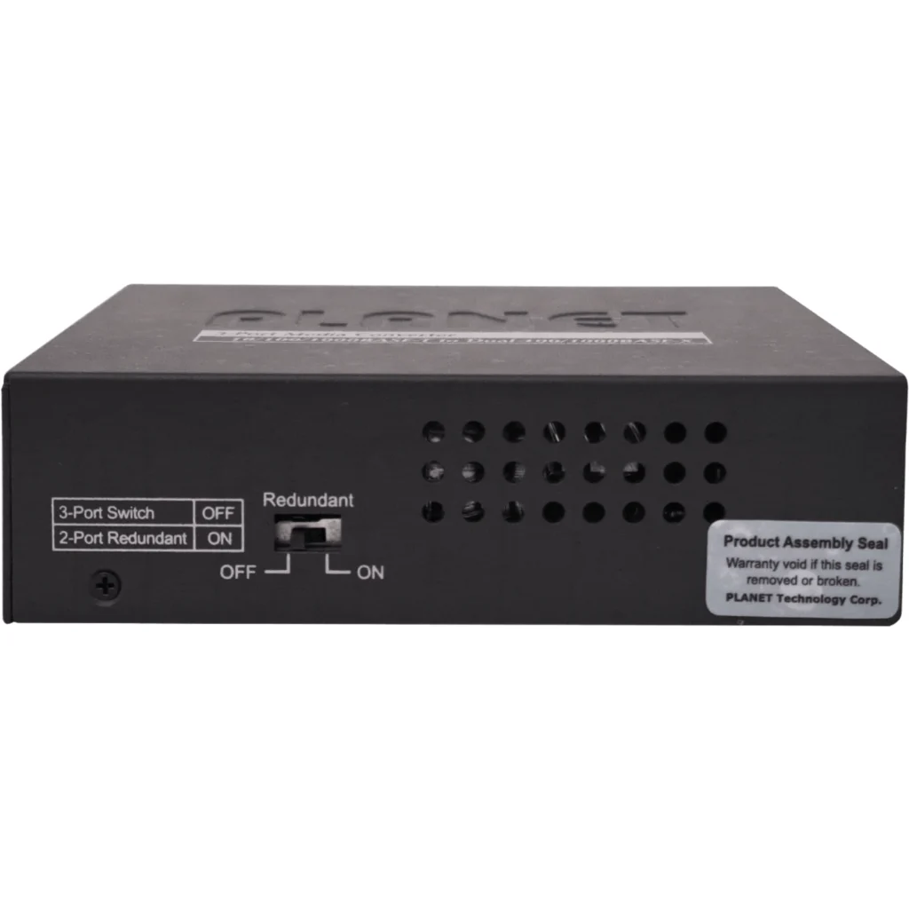 Planet 1-1000 2-SFP-Redundante Media Converter 100/1000 inc-5VDC/2,5A