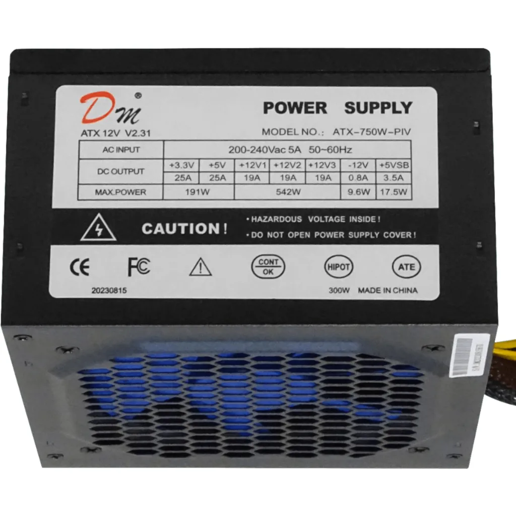 Imagen 1 de Fuente Poder ATX 750W Sata Requiere cable poder C13