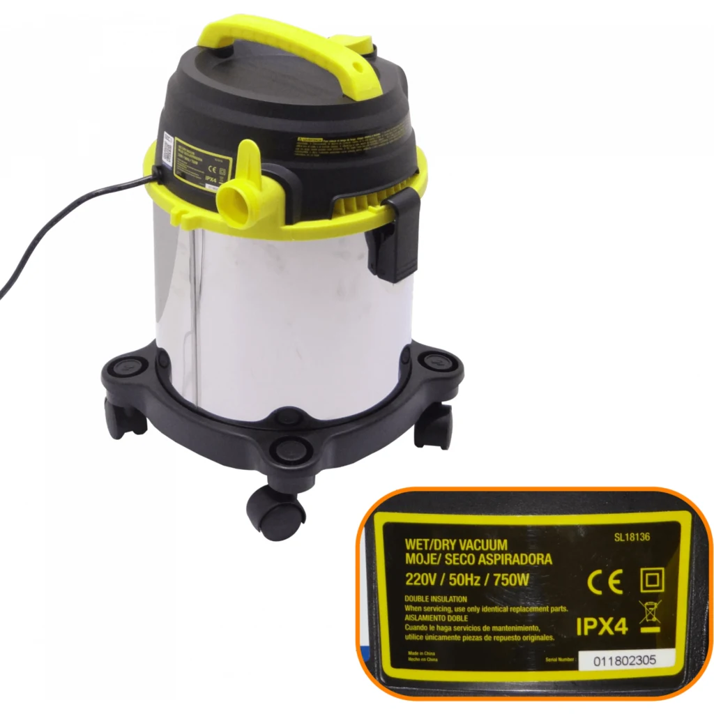 Imagen 3 de STANLEY 750W Seco Mojado 11,5-Litros 4,0HP 220V-3,6mts IPX4 Aspiradora