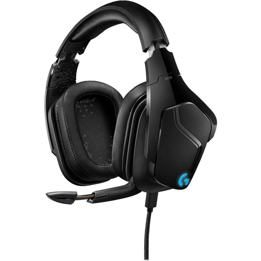 Imagen 8 de Audífonos Gamer Inalámbricos Logitech G935 RGB LightSync 7.1 DTS c/Mic Negro
