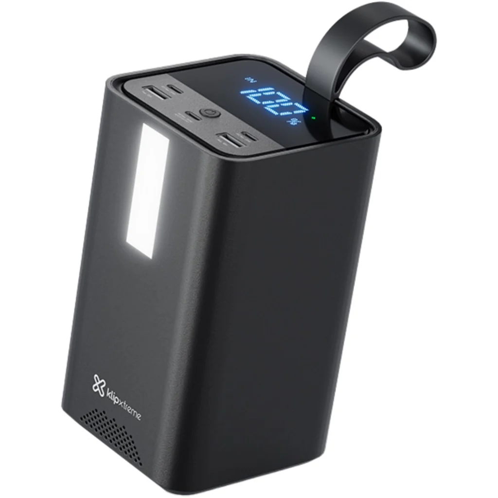 Klip Xtreme - Power bank - 24 pin USB-C - 2 x 4 pin USB Type A / 3 x 24 pin USB-C - Lithium polymer - Para Universal - 100W 50.000mAh