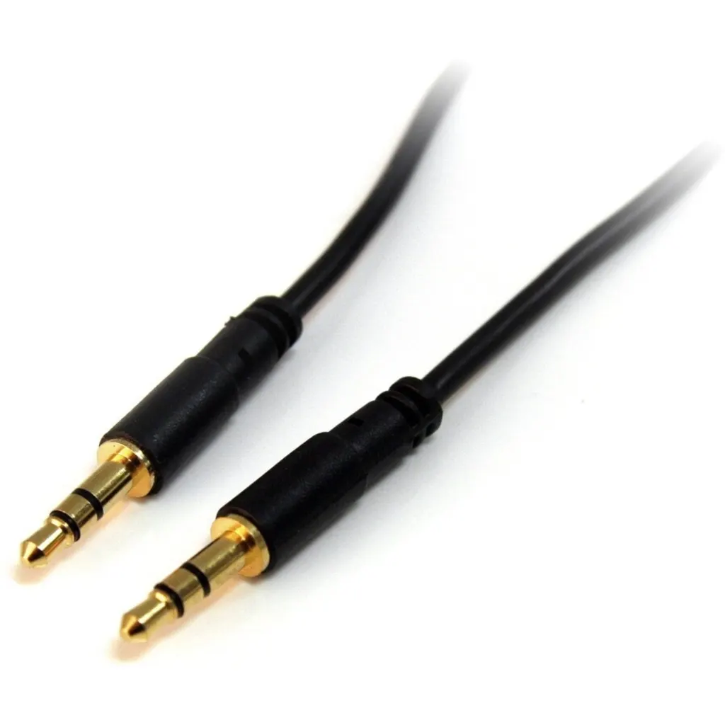 Cable de Audio Stereo Jack 3.5mm M/M 4.5mts 15ft Color Negro - StarTech