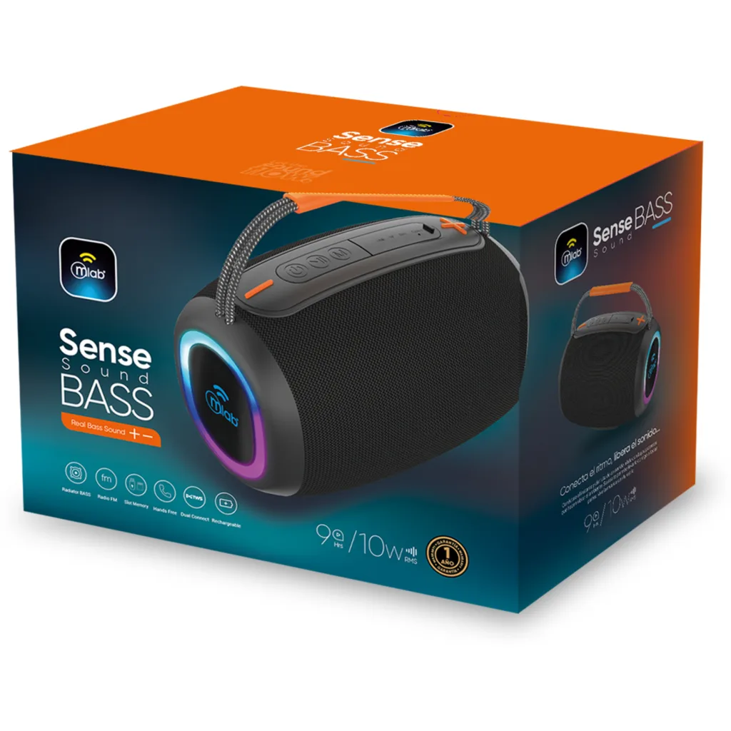 Imagen 3 de MLAB PARLANTE SENSE SOUND BASS BLACK