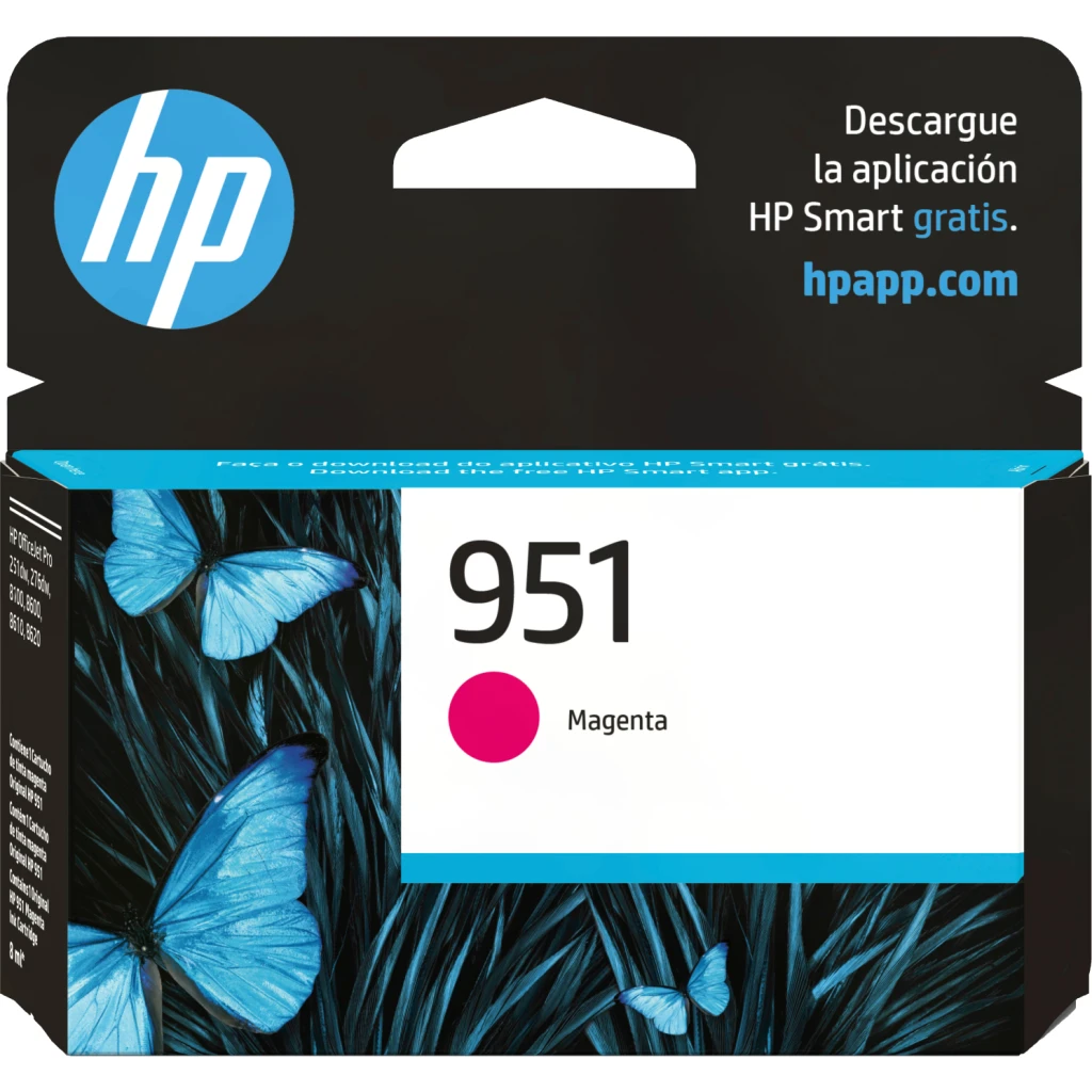 Cartucho de Tinta HP 951 Magenta aprox. 700 pág. 8.5ml p/HP Of.Jet 8600-Pro 8100