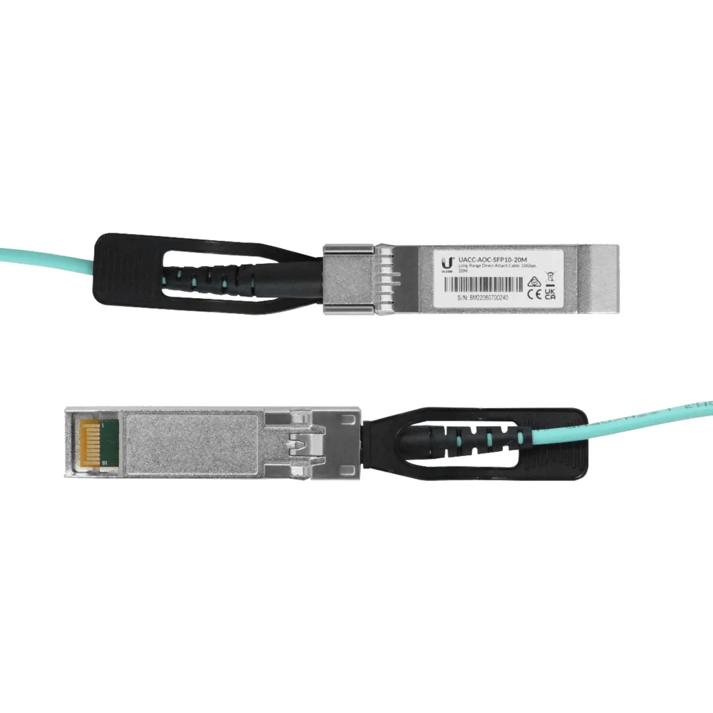 Imagen 3 de UBIQUITI 20mt SFP+10Gbps Cable 3mm Fibra-MM Directa UACC-AOC-SFP10-20M