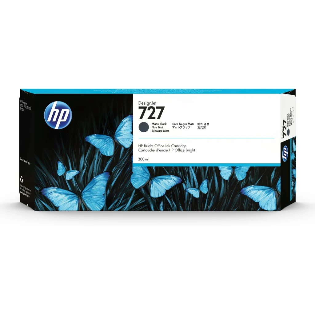 Cartridge de Tinta HP Ink Cardridge HP 727 Matte Black 300ML