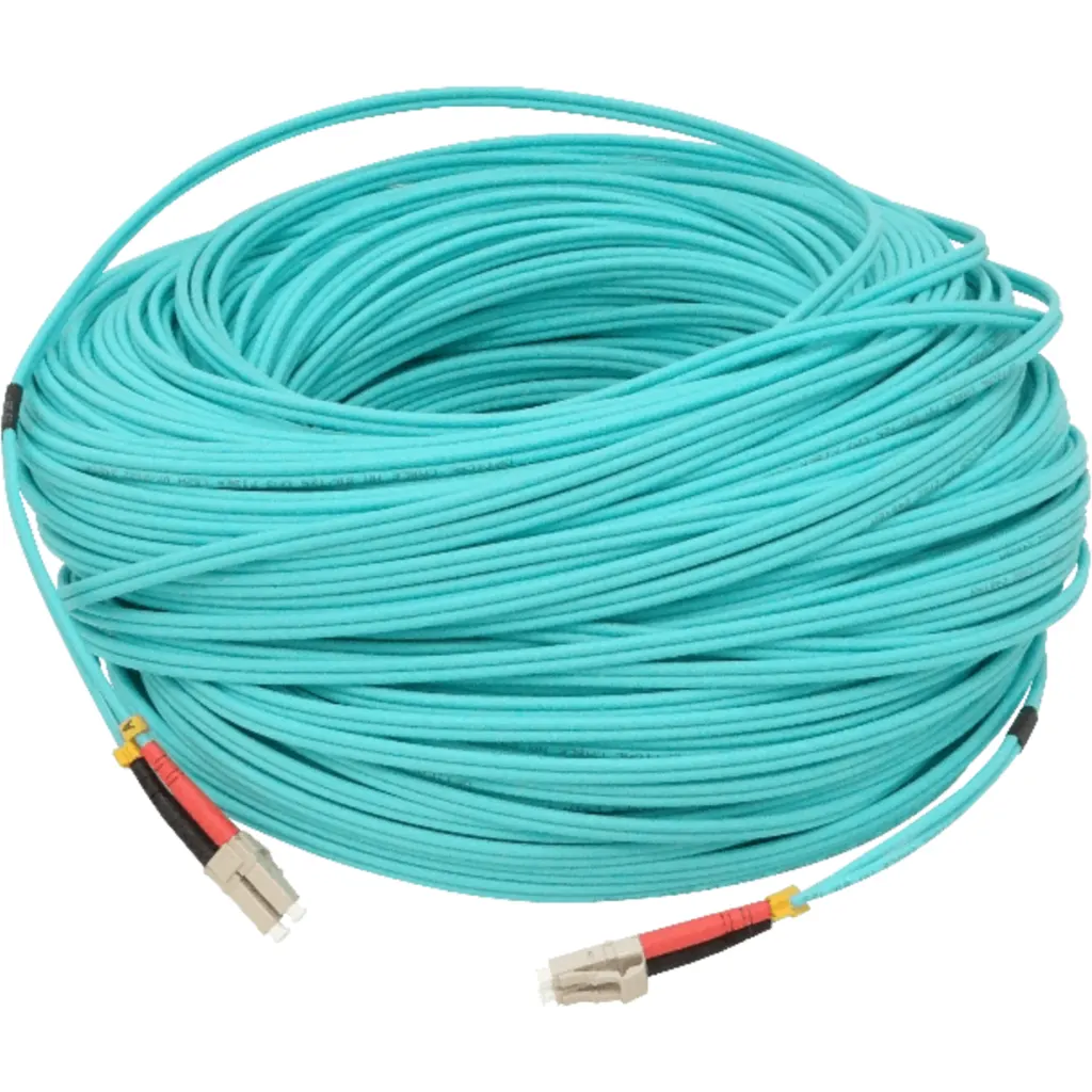 100mt LC-LC OM3 MultiModo MM Duplex Jumper Fibra 3.0mm 50/125um LSZH