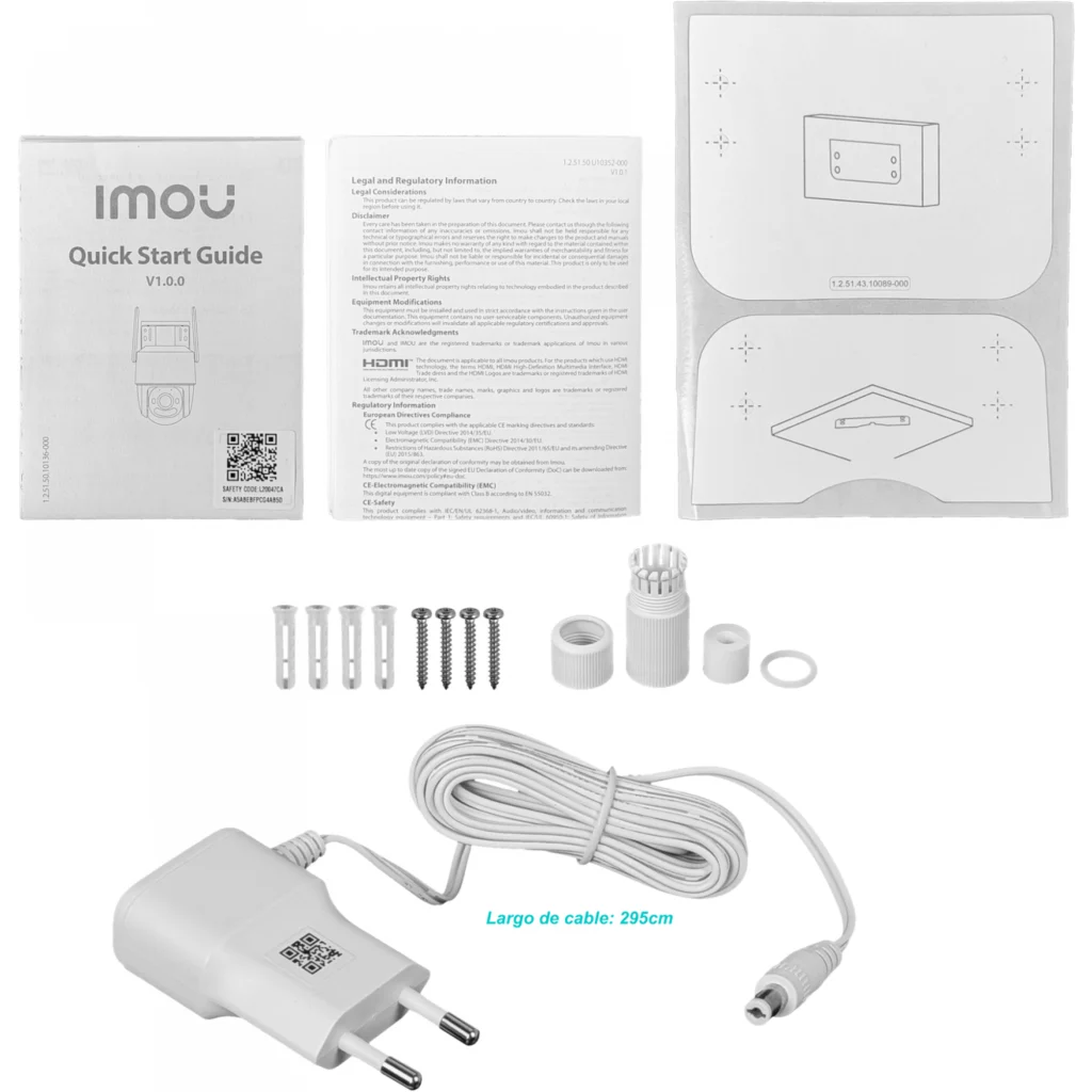 Imagen 6 de IMOU Camara PT Exterior Wifi 3MP Microfono 30mt MicroSD IP66 inc-12V