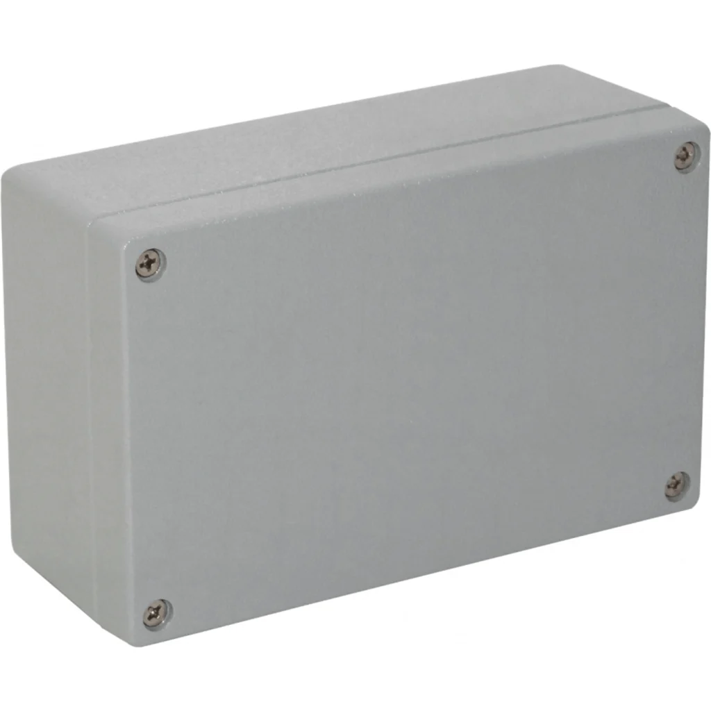 Caja 160x100x60mm IP66 Aluminio Grueso 4-Tornillos