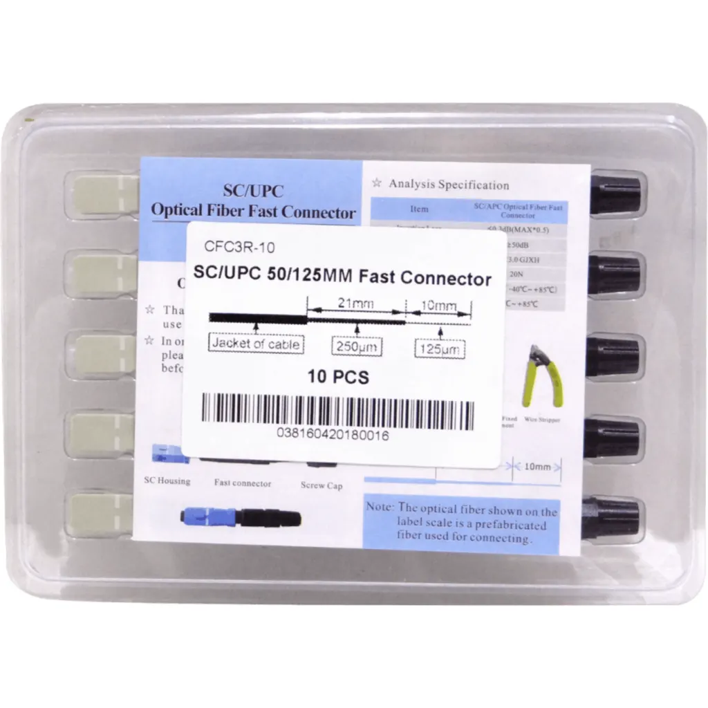 Imagen 2 de SC MM 50/125 10-unidades Conector Rapido MultiModo SX
