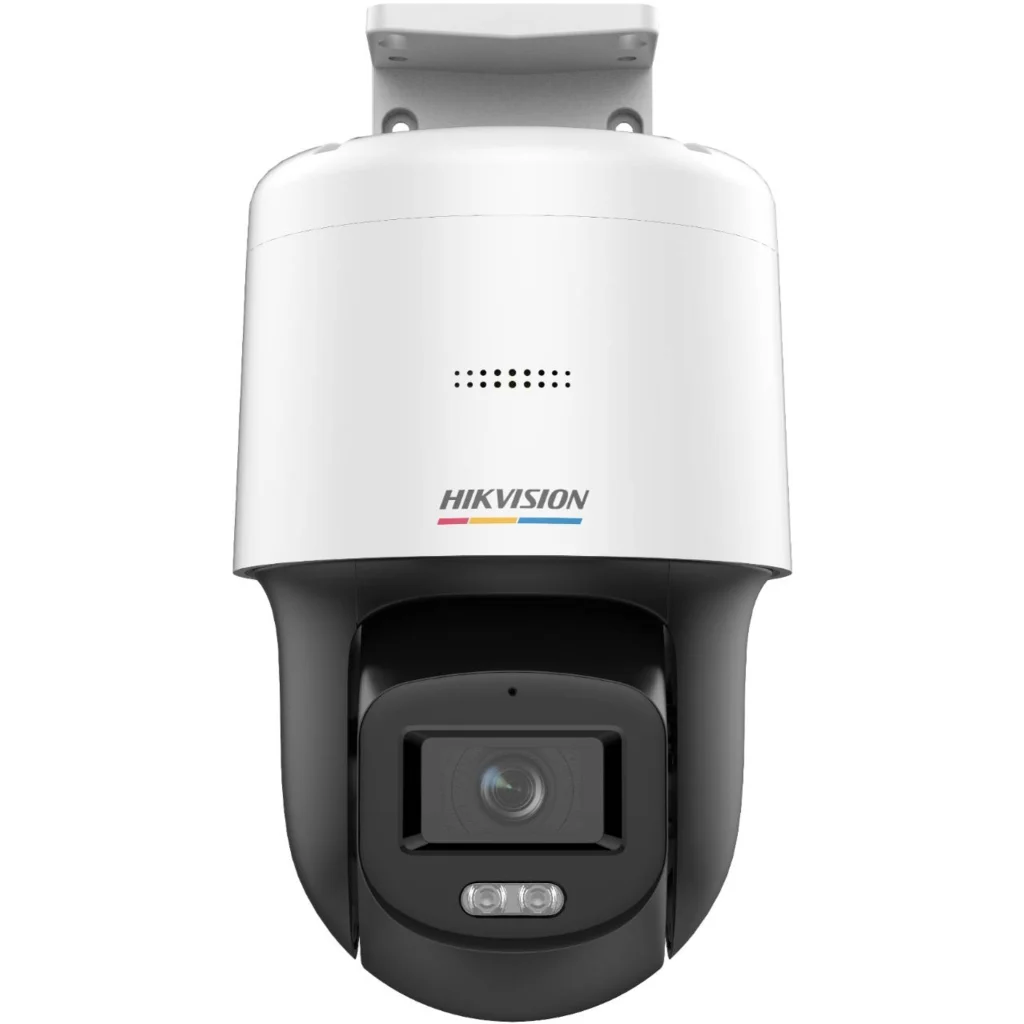 Cámara mini Domo Hikvision IP PT 4MP ColorVu Luz 30M 