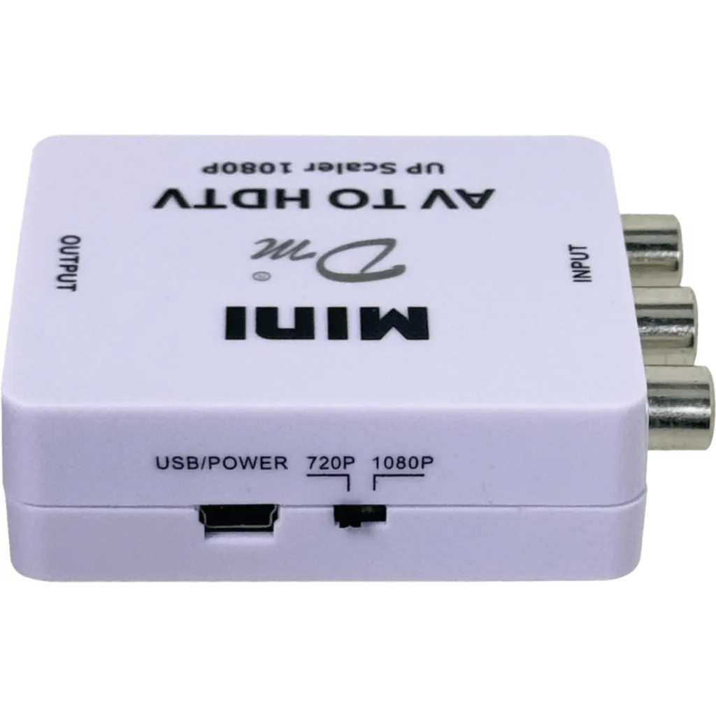 CONVERSOR VIDEO 720P/1080P REQ-5V-USB 3-RCA-H-IN 1-HDMI-OUT