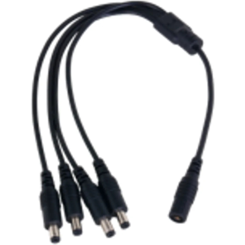 Cable adaptador de corriente Dahua, 1 hembra a 4 machos