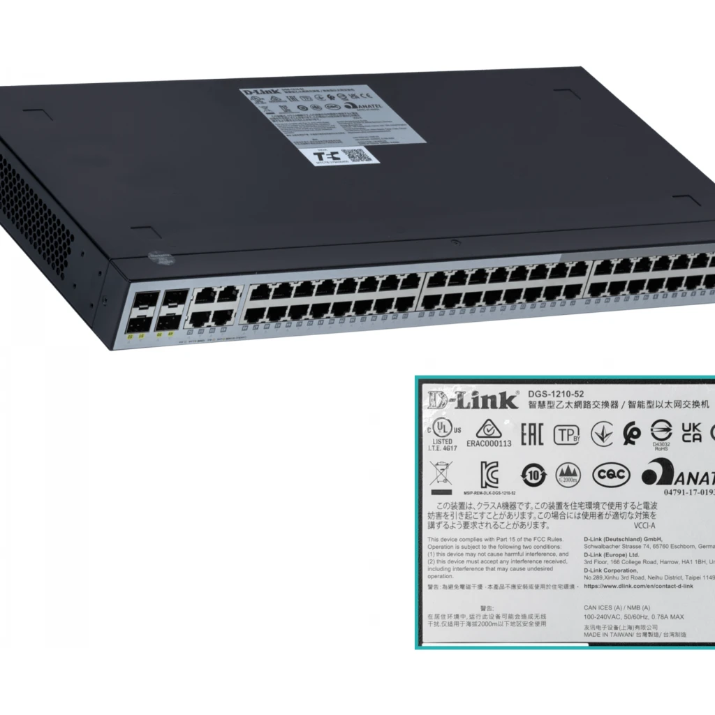 Switch D-Link DGS-1210-52 52 puertos Gigabit 48 1000Base-T + 4 SFP 