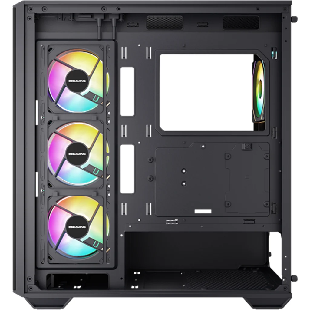 Imagen 13 de Gabinete Gamer EsGaming GILGAMESH 270deg Micro ATX / ITX 6 ARGB Controlado