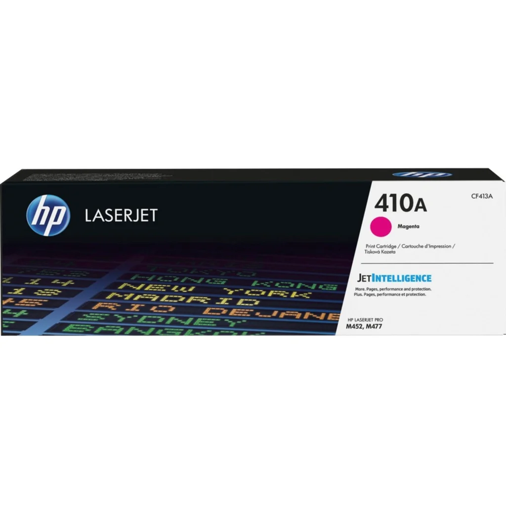 Toner HP 410A Magenta Impresora Láser LaserJet Pro M452dw/M477, 2300 Pag. Aprox