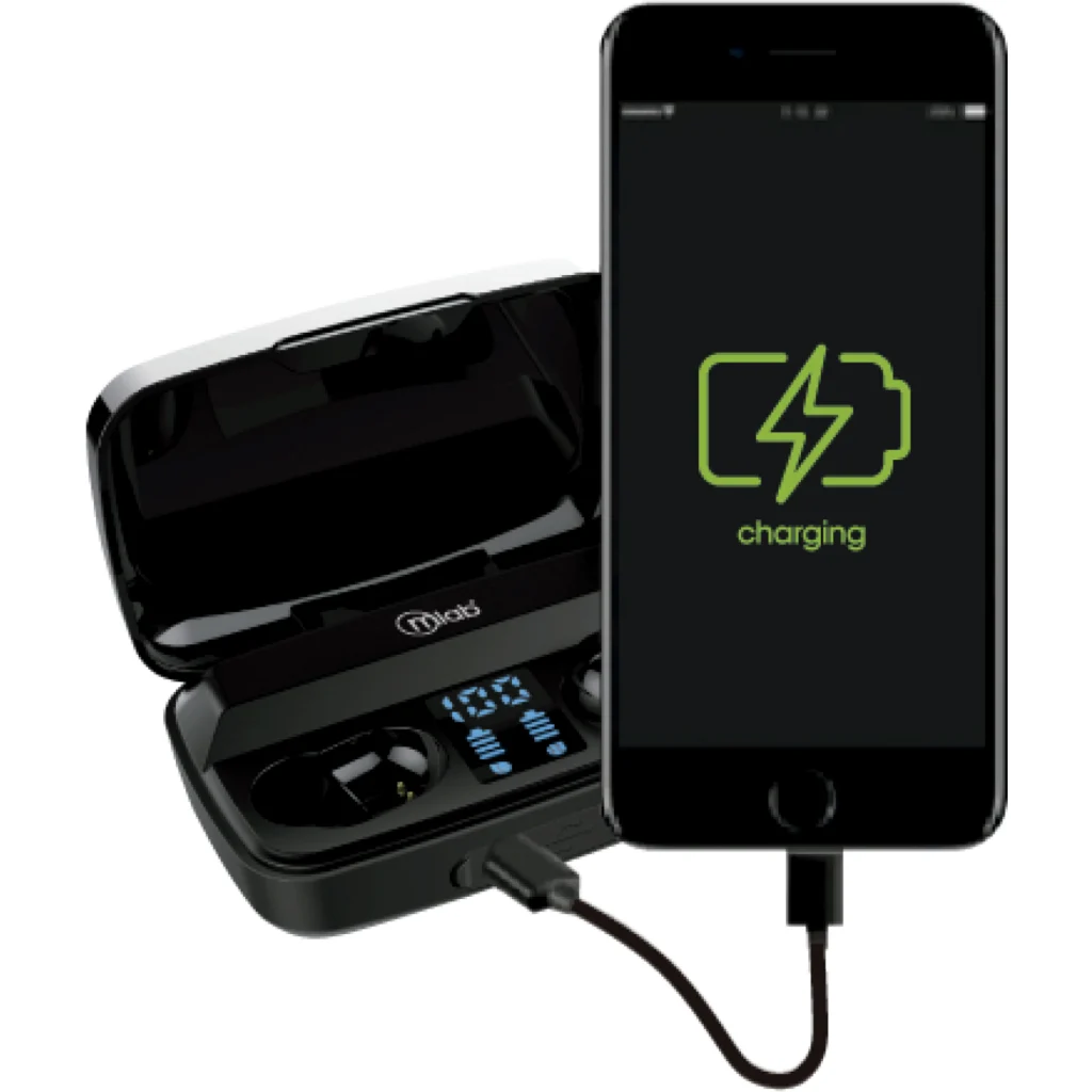 Imagen 2 de MLAB AUDIFONO TWS ENERGY + 2000MAH PANTALLA LCD