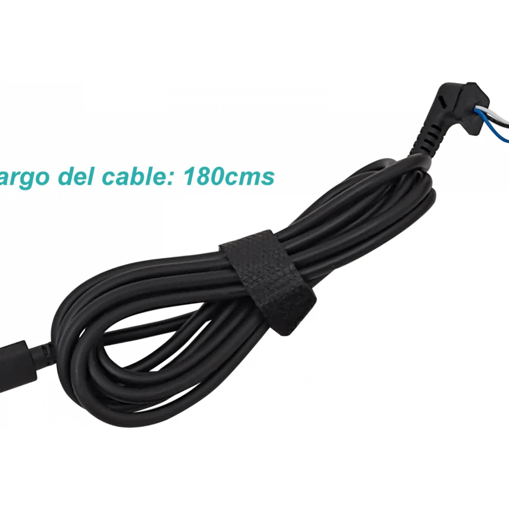 Cable Type-C 180cm DC 3-conductores para tecnicos USB-C Tipo C 45-65W