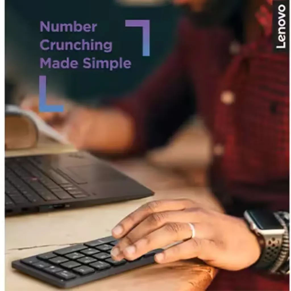 Imagen 4 de Teclado Numérico Inalámbrico Lenovo Go, 21 Teclas Color Negro