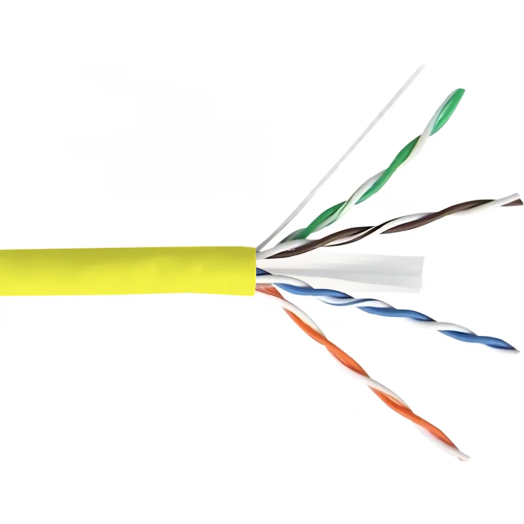 Imagen 2 de Cable Linkmade CAT6 UTP Unifilar Cobre Caja 305 MT Color Amarillo