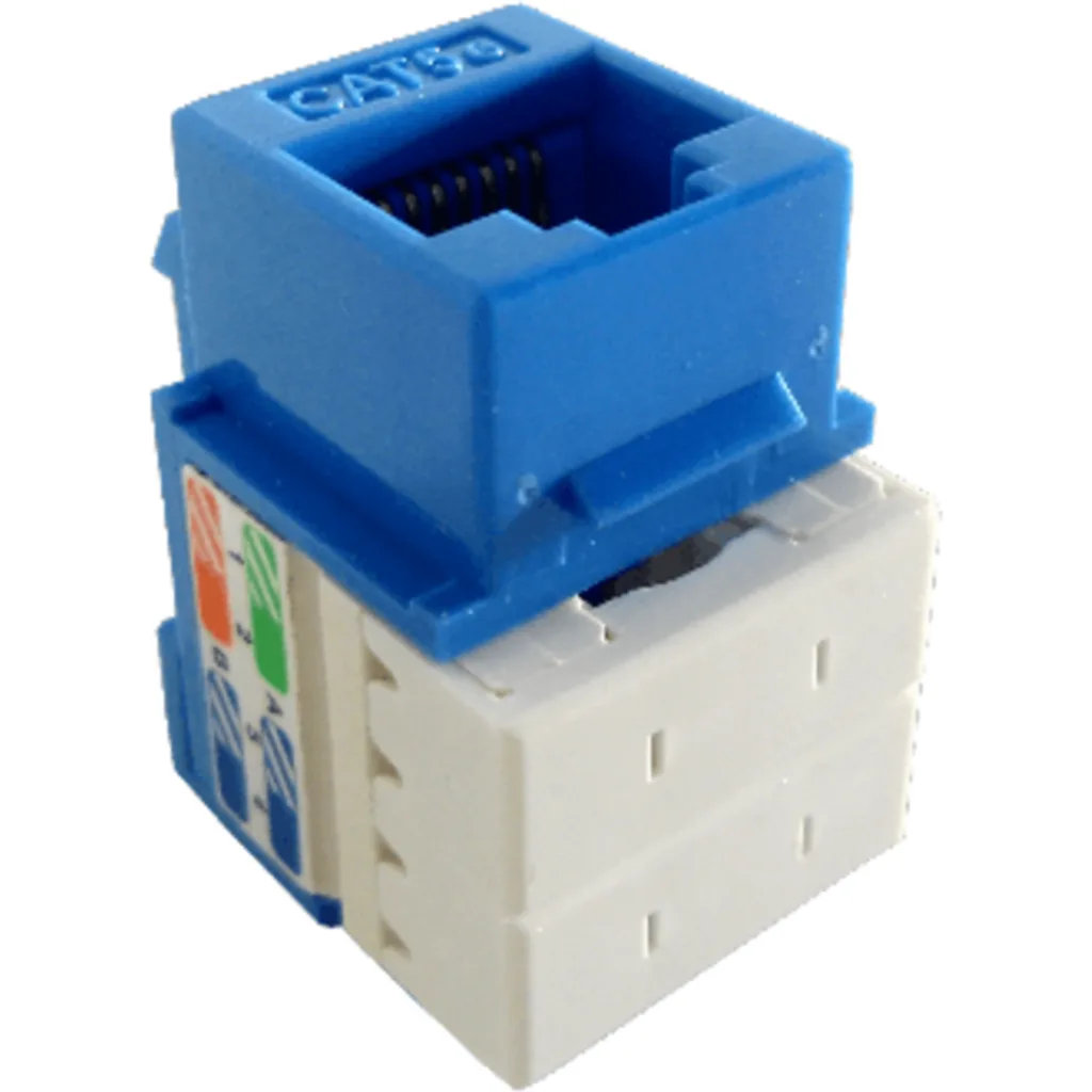 Imagen 3 de KP5AL. LINKMADE Azul Cat5E U/UTP Punchable Keystone Conector Hembra RJ45