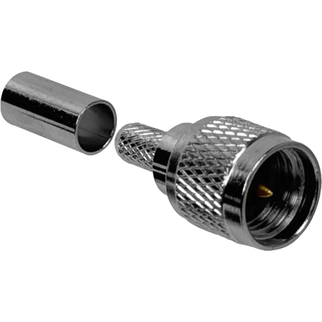 Imagen 1 de UHF-Mini-Macho RG58 LMR195 Conector Crimpeable
