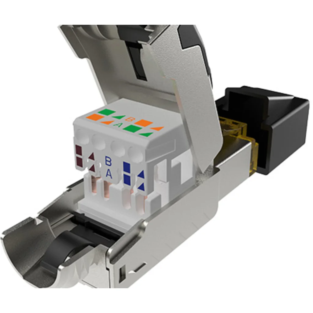 Imagen 11 de Nexxt Solutions Infrastructure - Modular Plug Termination Link - Cat6A - Packaged Quantity: 1 - 90 grados