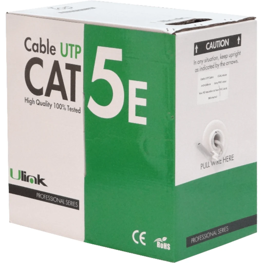 Imagen 1 de ULINK 100-C UTP UNIFILAR 4-PAR CCA ALEACION CAJA 300MTS SIM-CAT5E GRIS