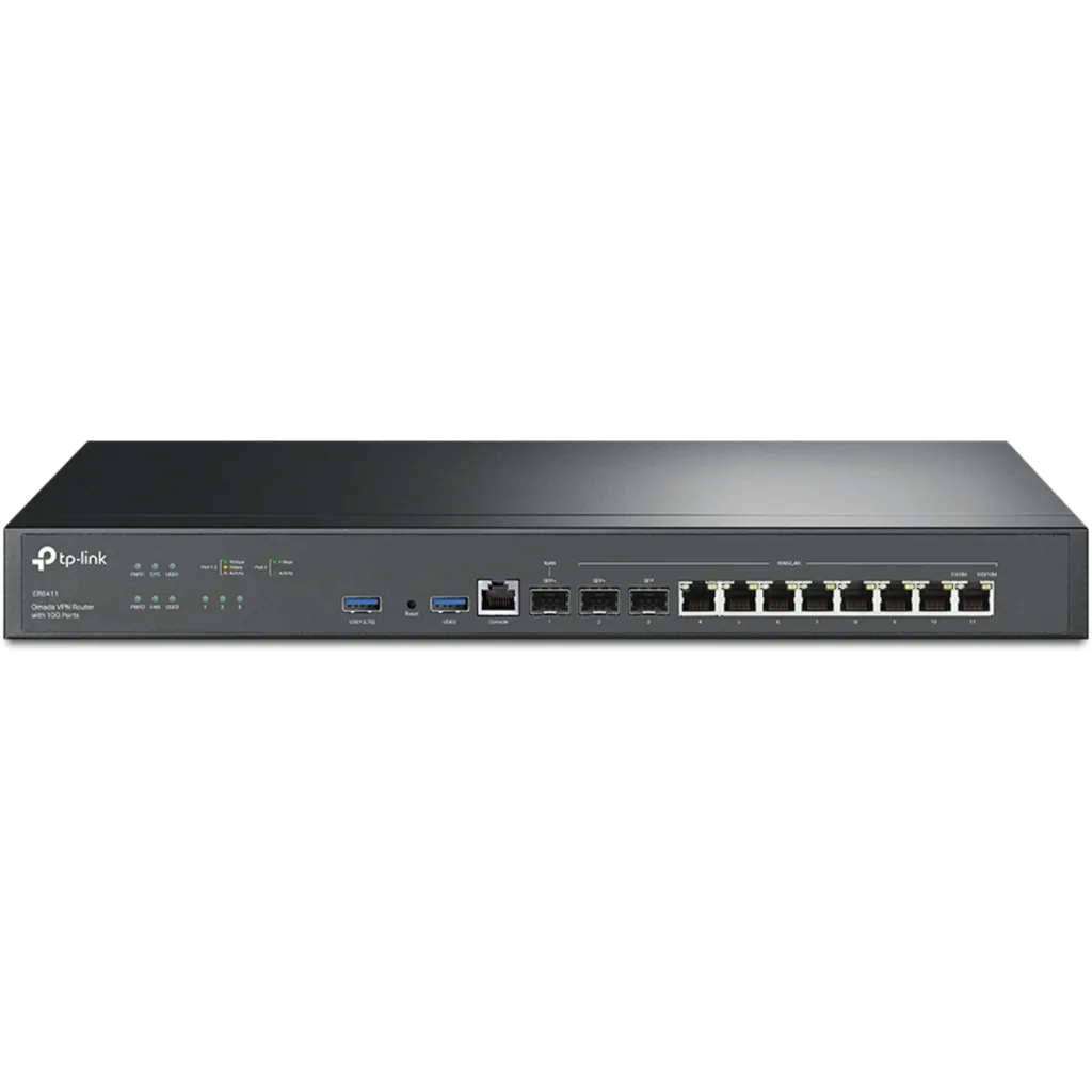 Router TP-Link ER8411 V1, 10x RJ-45 10/100/1000 Mbit/s Montaje en rack