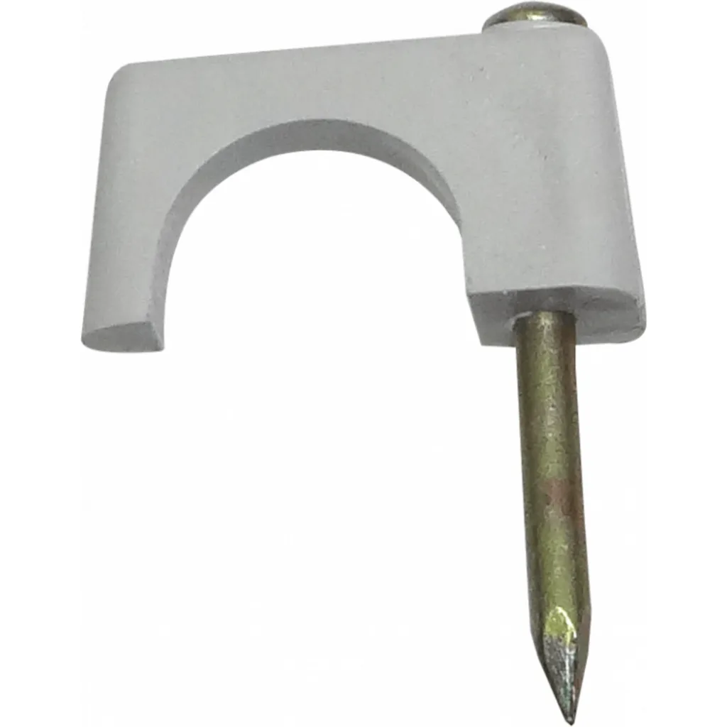 KALOP 20-UN No12 Gris 7,5x11mm Clavo-16x2,25mm Zincado Sujeta-Cable