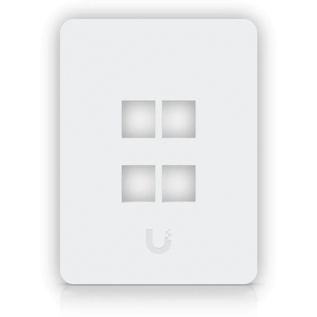 Imagen 2 de UI 1-unidad Blanco 4-Keystone Vertical Faceplate Pintable 118x88mm