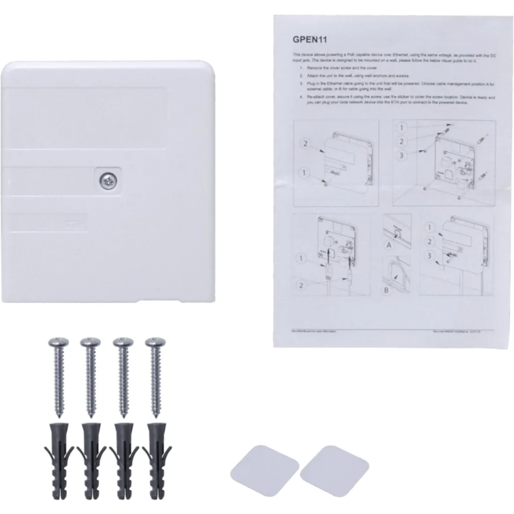 Imagen 5 de MIKROTIK 2-RJ45 Inyector Pasivo PoE 1GBPS Gigabit req-12-57V 5,5x2,1mm