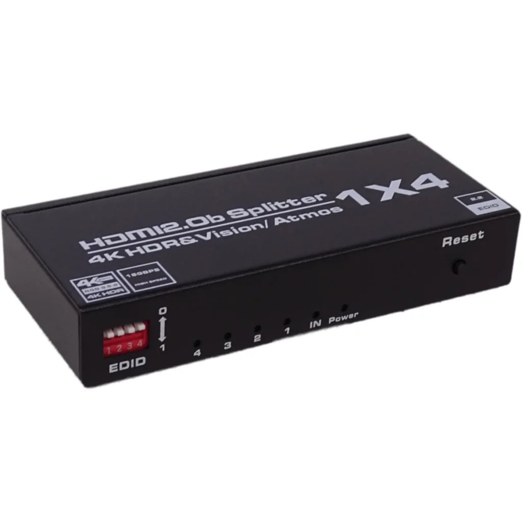 Imagen 3 de Splitter 1x4 HDMI 4K 60Hz 1-in 4-out 2.0 inc-5V-2.1A