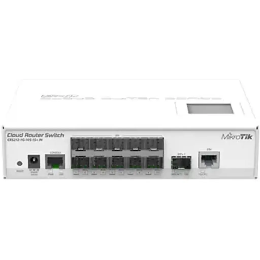 Switch MikroTik CRS212-1G-10S-1S+IN 10x SFP 1x SFP+ 1x GbE LCD RouterOS L5