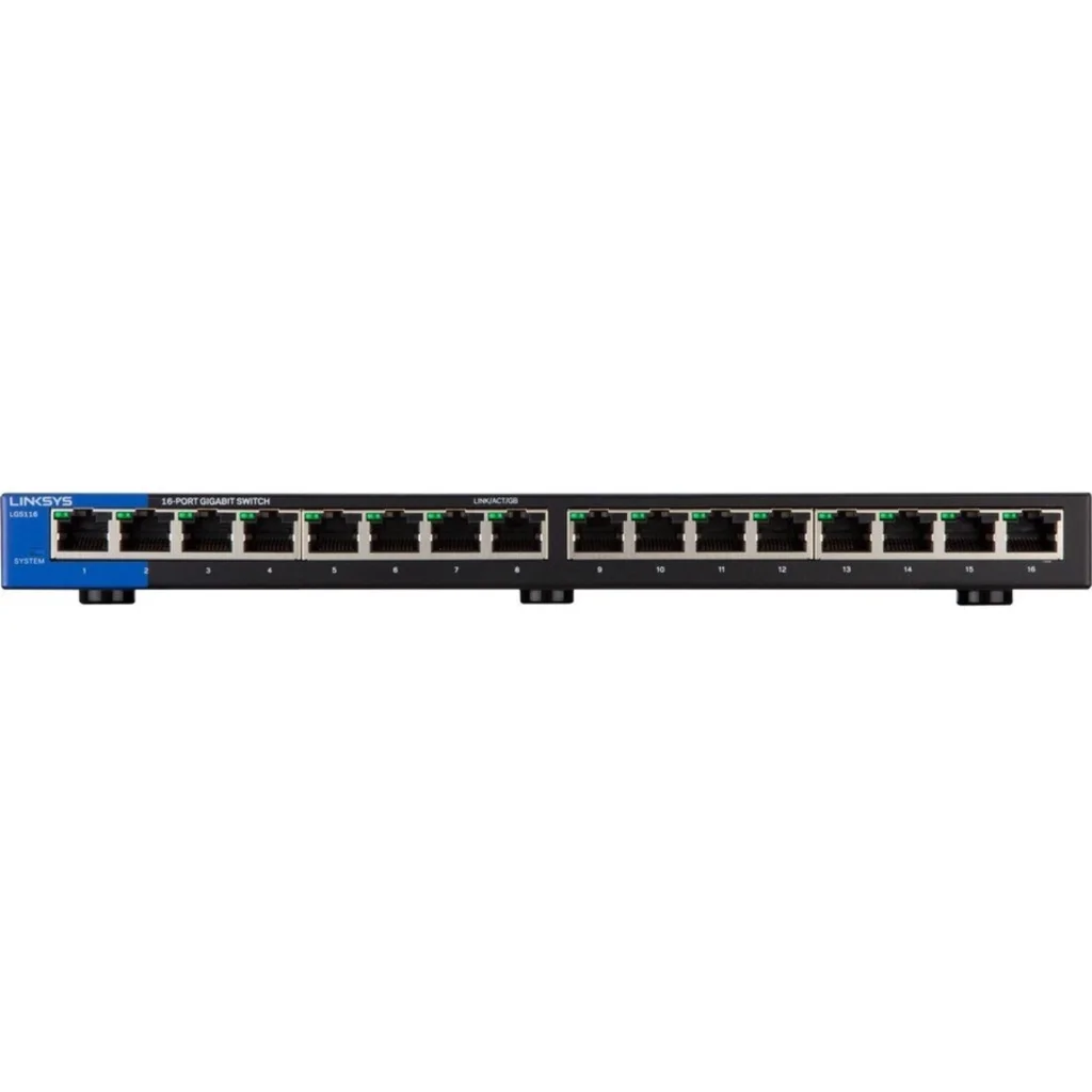 Imagen 1 de Switch Linksys LGS116, 16 Puertos Ethernet Gigabit 10/100/1000 No Administrable