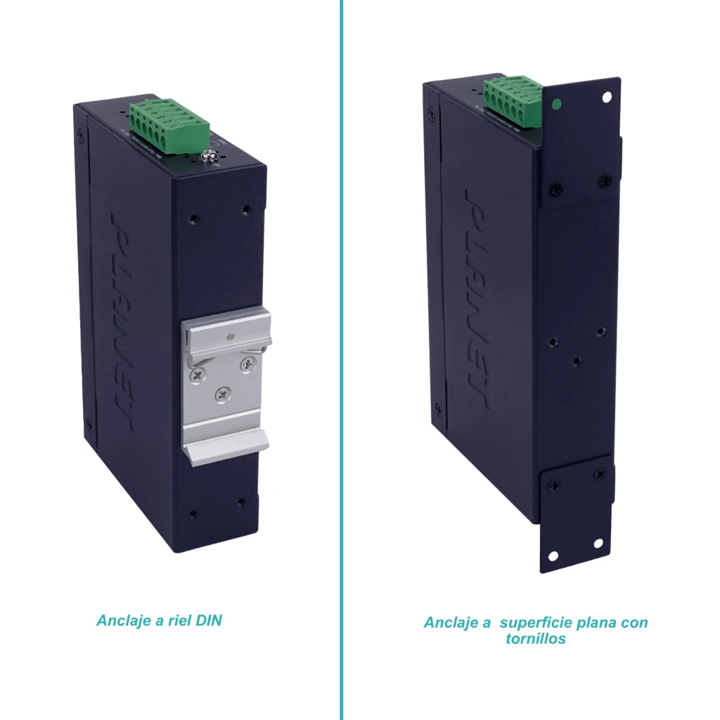 Switch Industrial Planet IGS-801T 8 Prts 8-1000 IP30  Riel-DIN Giga Req 12 48DC