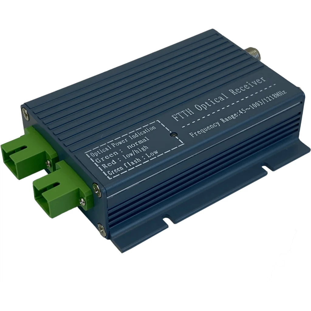 Imagen 1 de 2-SC/APC F-Hembra Activo 1270-1577nm 47-1002MHz req-12V FTTH Receiver