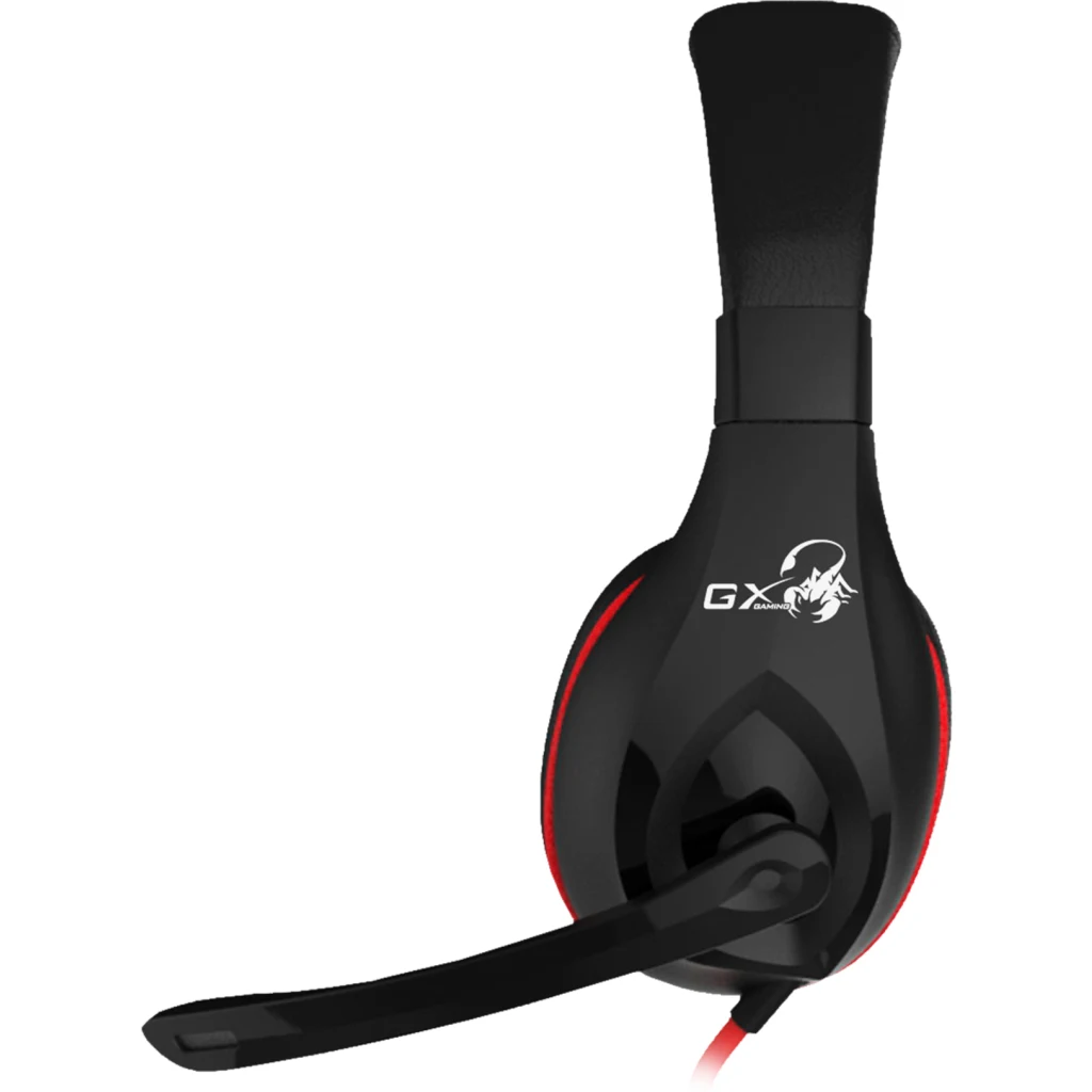 Imagen 1 de Audífonos Gamer Genius HS-G660 Alámbrico 3.5mm Cable 2 metros Negro con Rojo