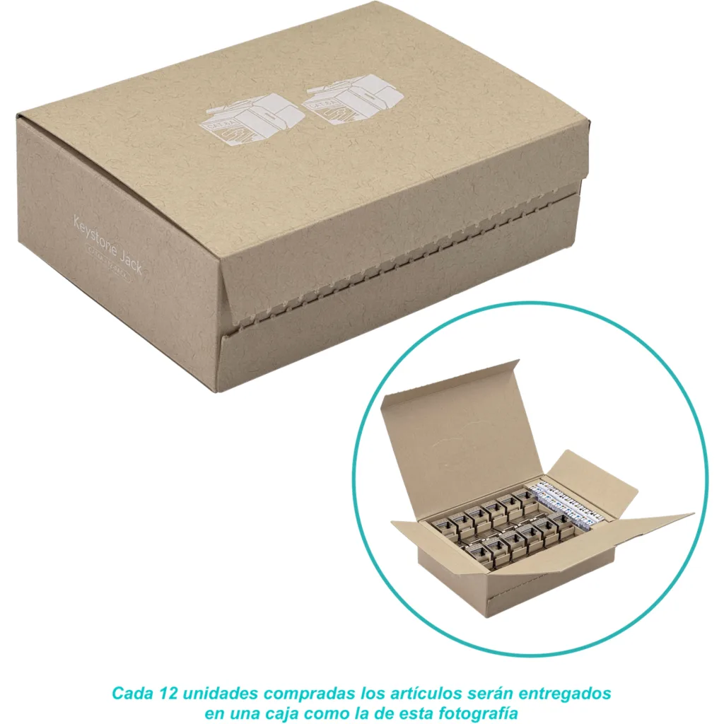 Imagen 3 de UI 1U CAT6A STP FTP BLINDADO PUNCHAB METAL RJ45 UACC-KEYSTONE-JACK-C6A