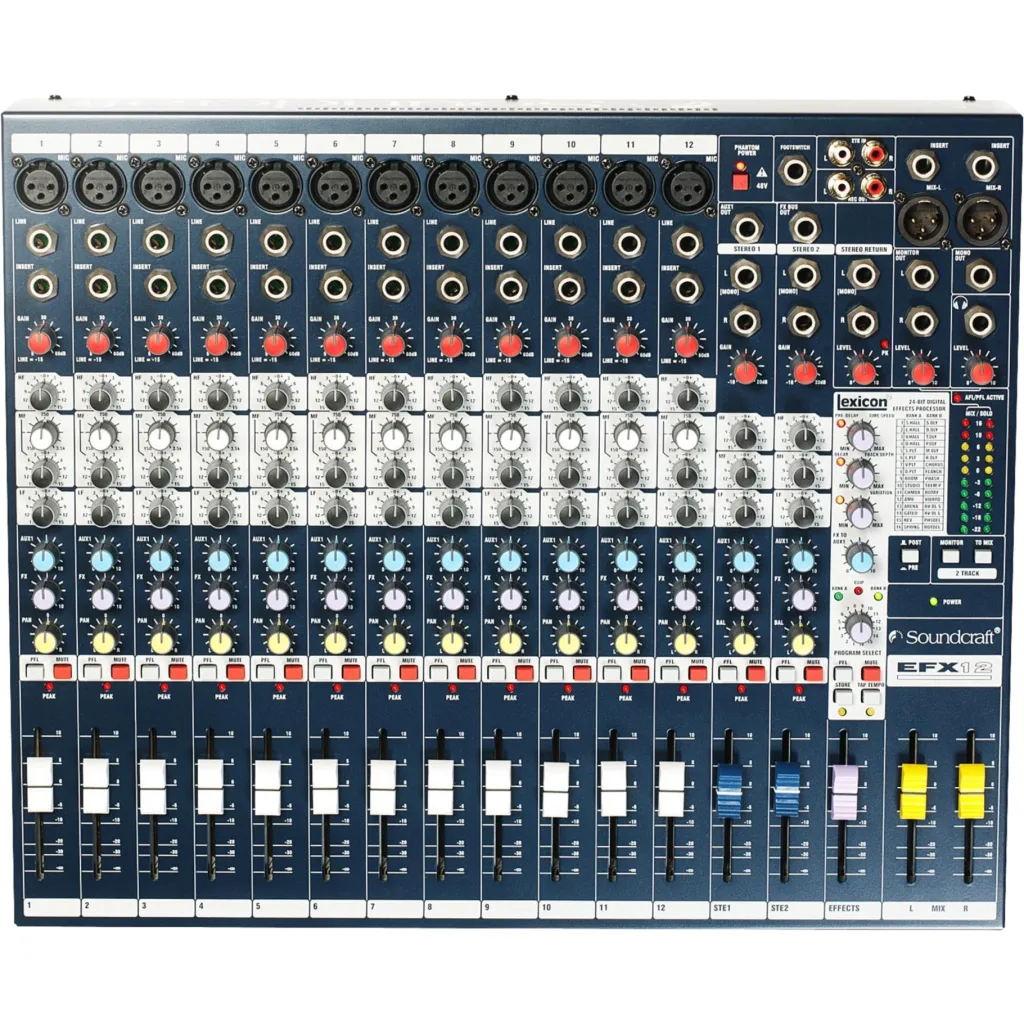 Imagen 2 de Soundcraft EFX12 Mixer Profesional de 12 Canales con Efectos Integrados