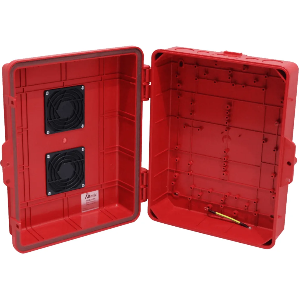 Imagen 2 de ALTELIX Ventilada Roja 355x280x127mm IP55 Caja Exterior NEMA3 PC+ABS