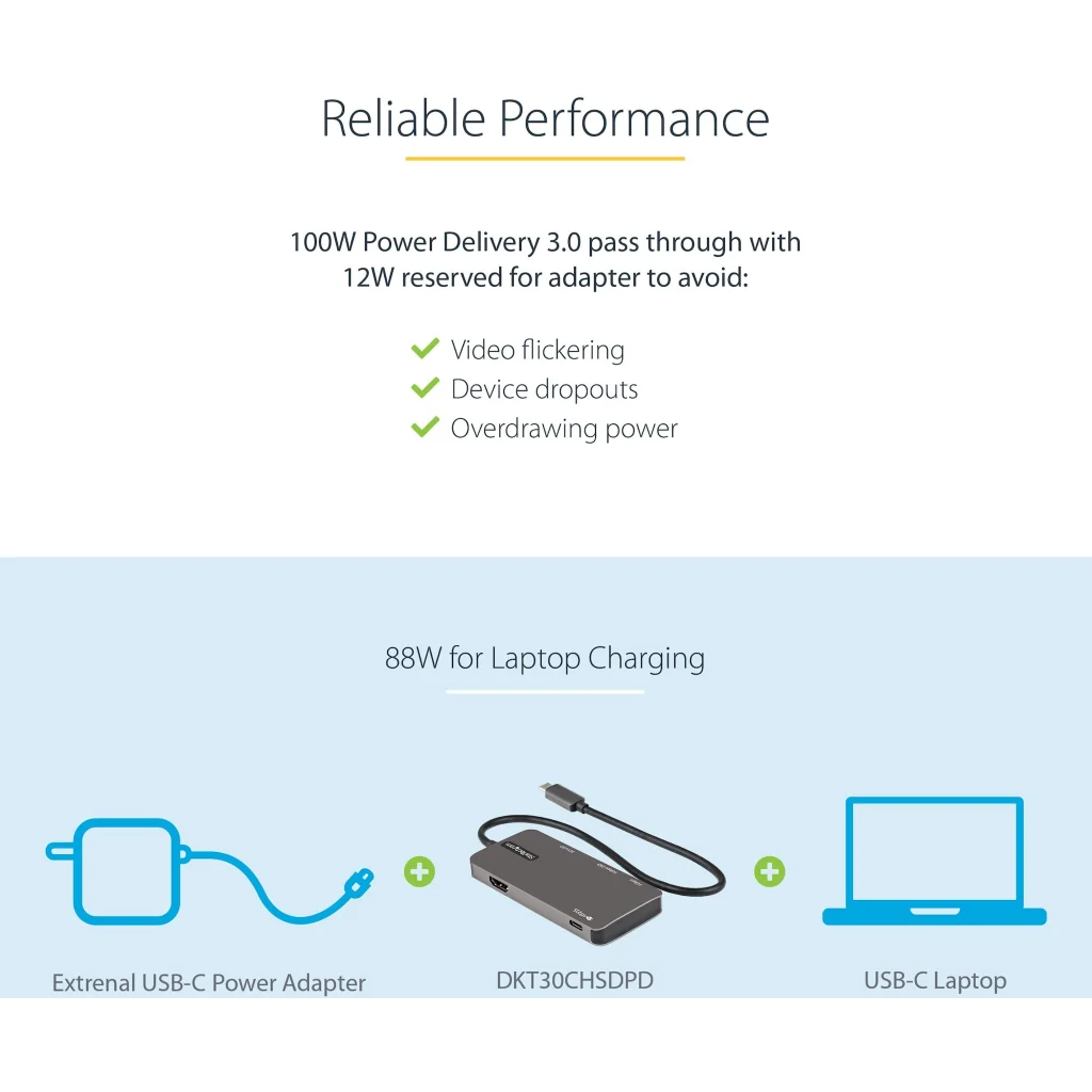 Imagen 3 de Docking Station StarTech USB-C a Prts HDMI 2*USB-A 3.1 USB-C SD/MMC mSD