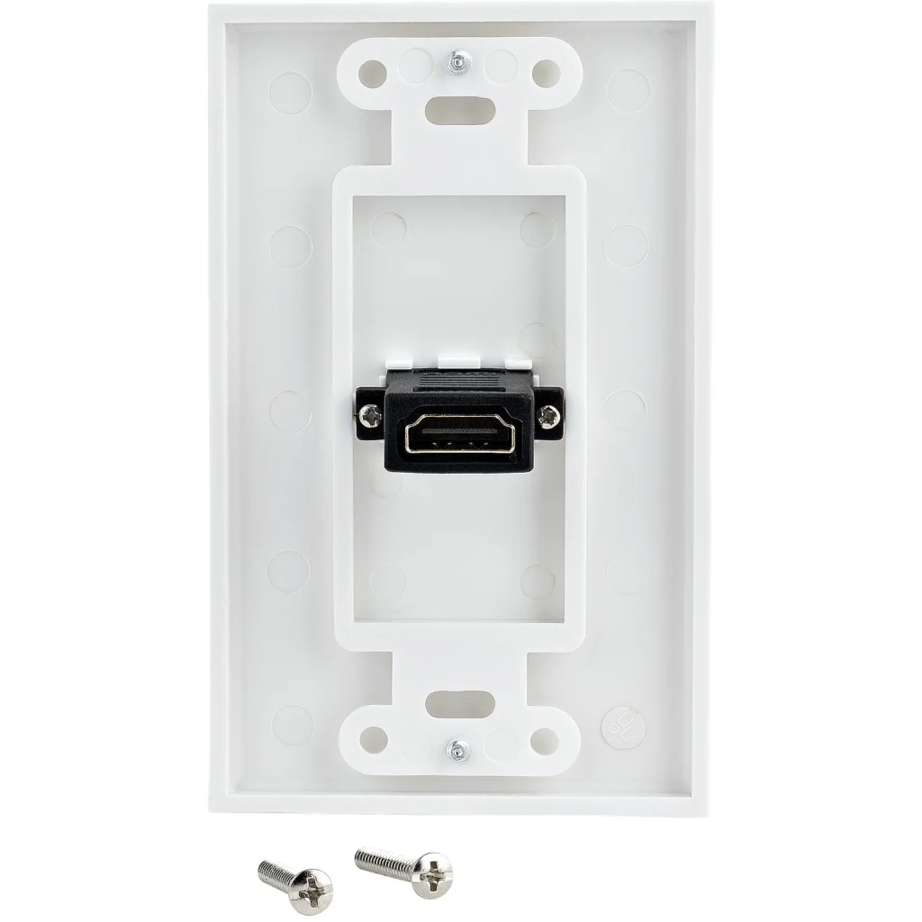 Imagen 2 de Tapa de Pared HDMI Hembra de 1 Salida Color Blanco