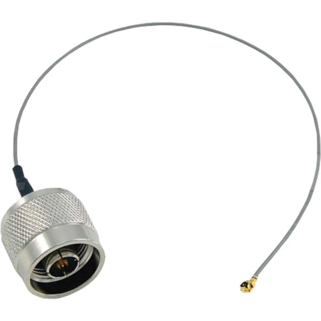 20cm U.FL N-Macho CA100 Cable Coaxial Negro LMR100