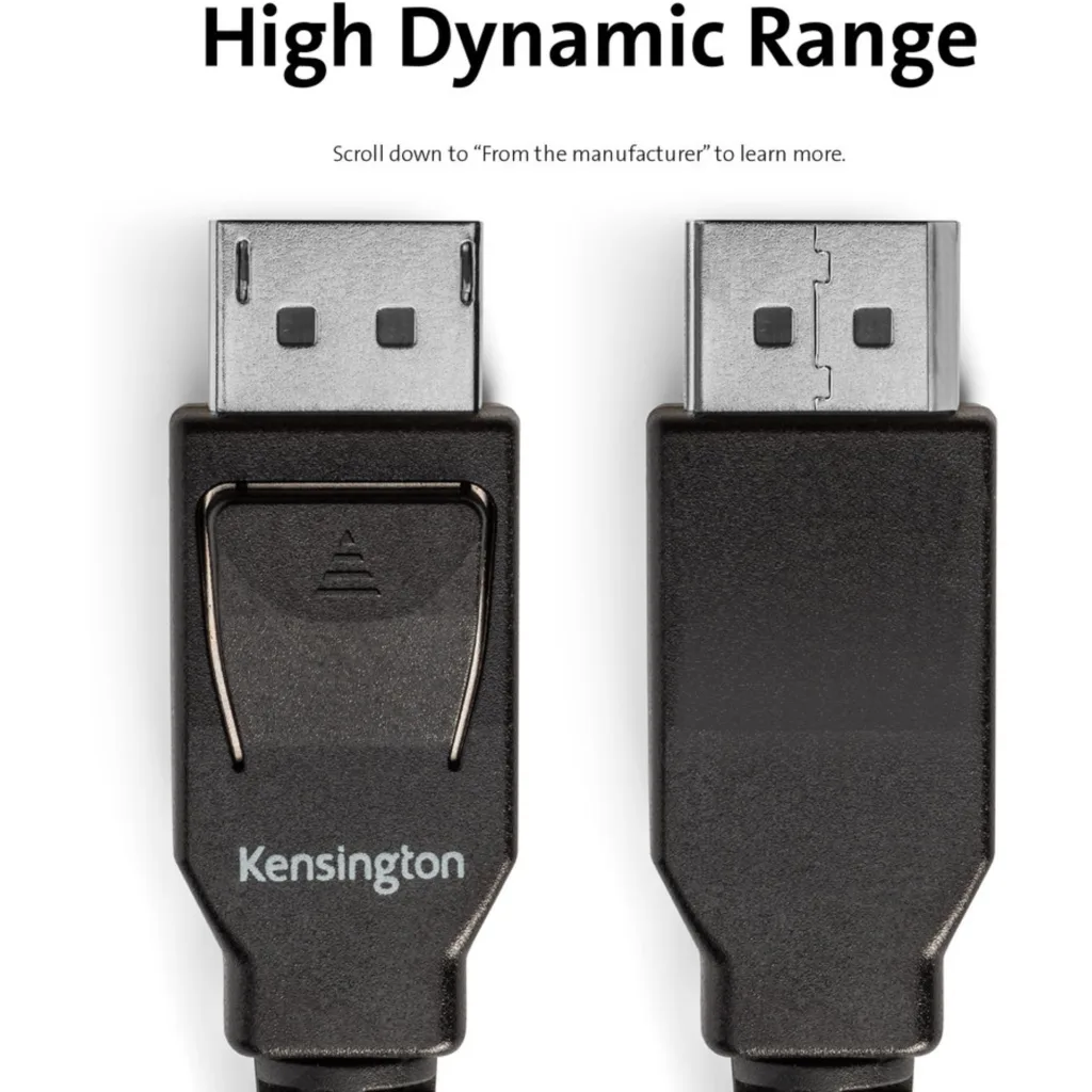 Imagen 11 de Cable DisplayPort v1.4 M/M 8K Cable 1.8mts 6ft Pasivo Color Negro - Kensington