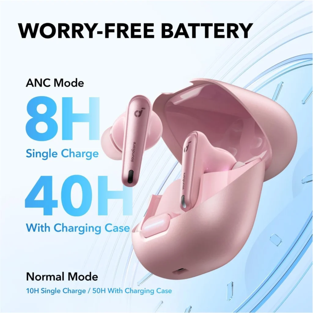 Imagen 6 de Audifono True Wireless Noise Cancelling Liberty 4 NC Soundcore rosa 2