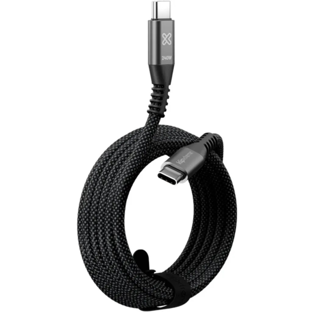 Imagen 8 de Klip Xtreme - USB cable - 24 pin USB-C - 3 m - Black - 240W Braided Fast Charging