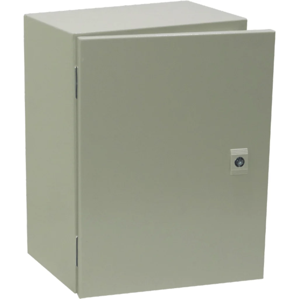 Imagen 1 de TIBOX 400x300x200mm 1-chapa inc-Llave Caja Metalica Tablero IP66 Beige